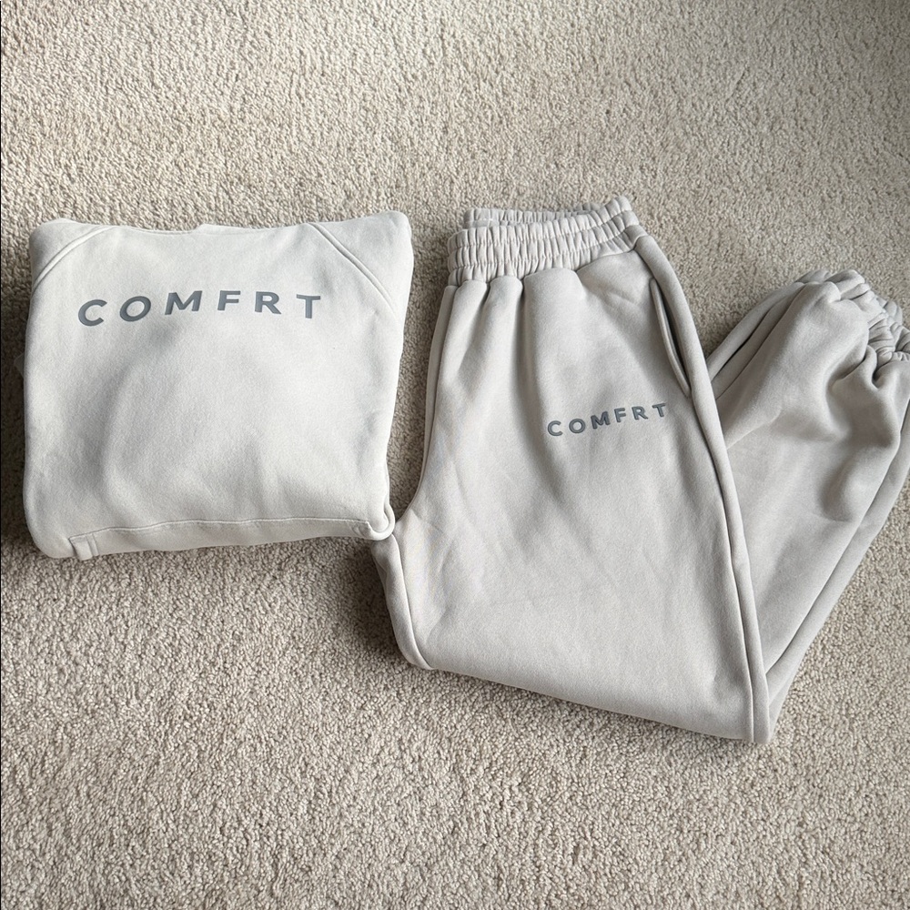 COMFRT Women's Cream Loungewear Set